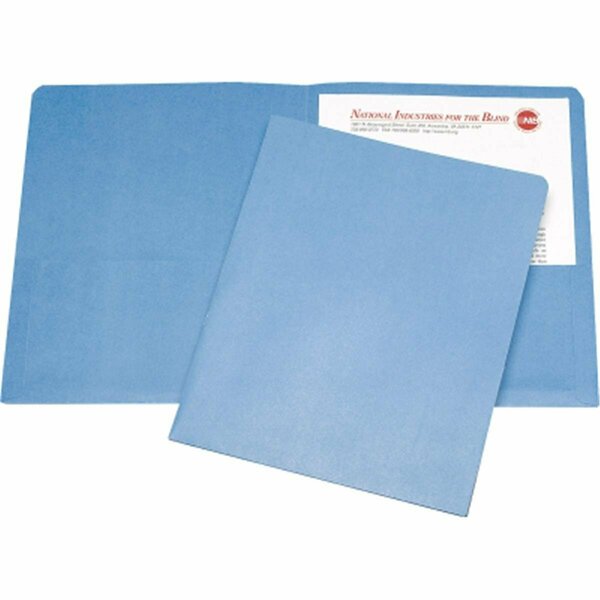 Made-To-Stick 751000 Letter Size Double Pocket Portfolio  Light Blue MA3200881